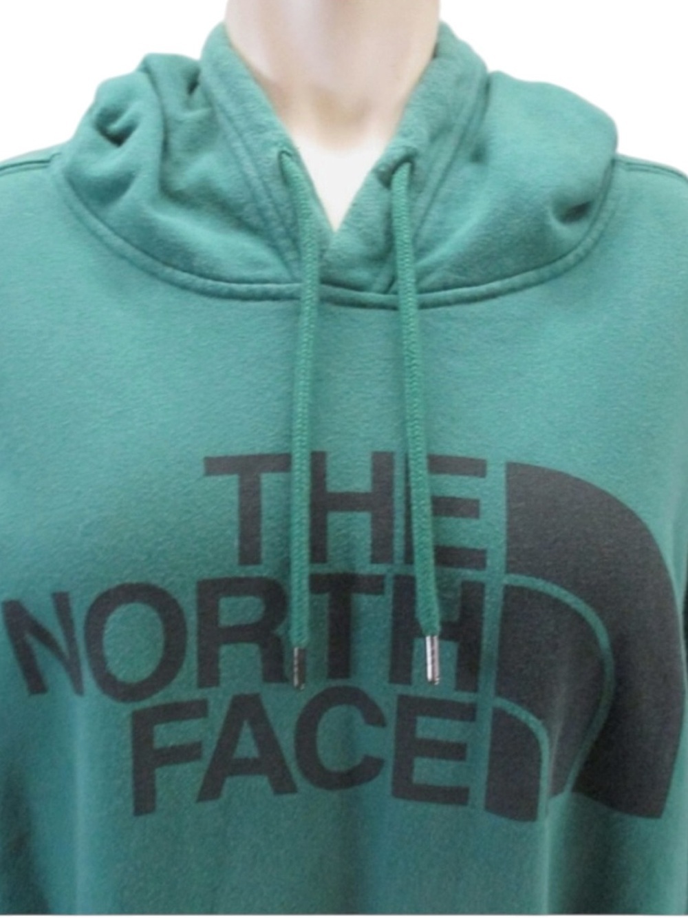 THE NORTH FACE Men’s Teal Green Logo Pullover Hoodie Size Large — SUPER COMFY!!! - Picture 6 of 11